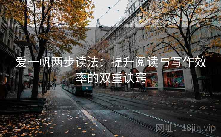 爱一帆两步读法:提升阅读与写作效率的双重诀窍